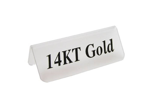 Plastic Sign "14K Gold" 1 x 3 1/2 - Default Title