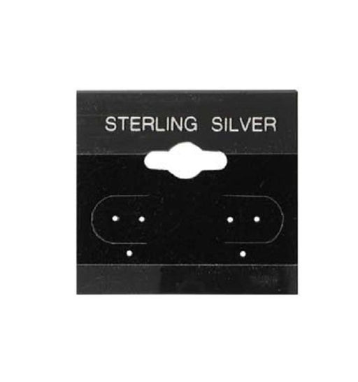 Earring Cards 1 ½" Sqr. (100 Sterling) 1 1/2 x 1 1/2 - Default Title