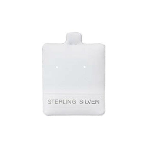 White Puff Pads - Sterling Silver (2 Hole) -100 - Default Title