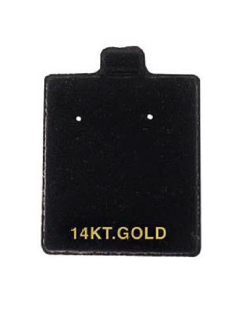 Black Puff Pads - 14 KT (2 Hole) -100 - Default Title