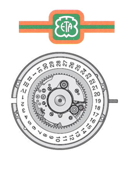 ETA 252.611 (11 1/2 Ligne) Quartz Movement - Default Title