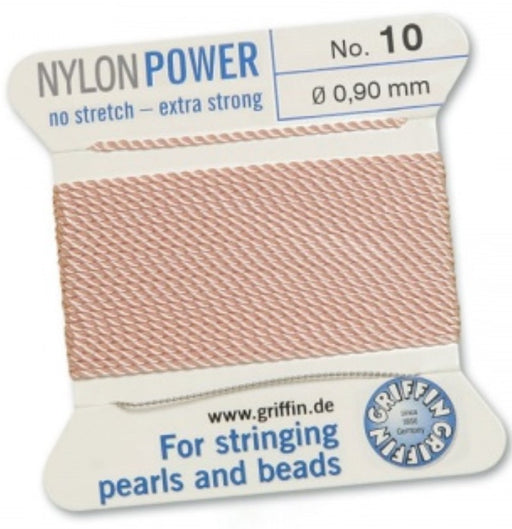 Nylon Bead Cord Pink #10 - Default Title