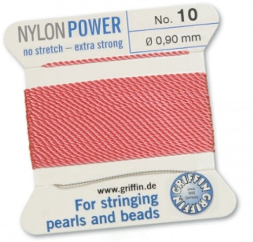 Nylon Bead Cord Dark Pink #10 - Default Title