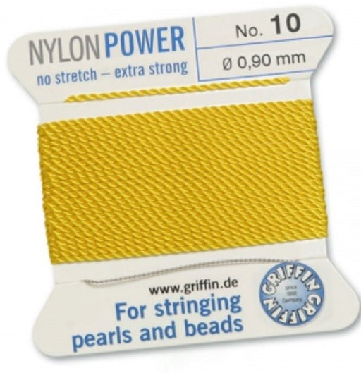Nylon Bead Cord Yellow #10 - Default Title