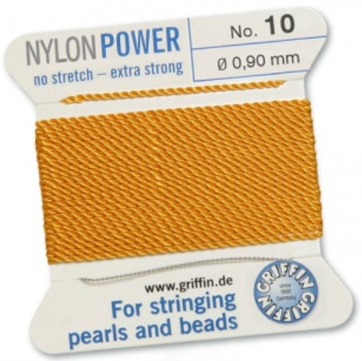 Nylon Bead Cord Amber #10 - Default Title