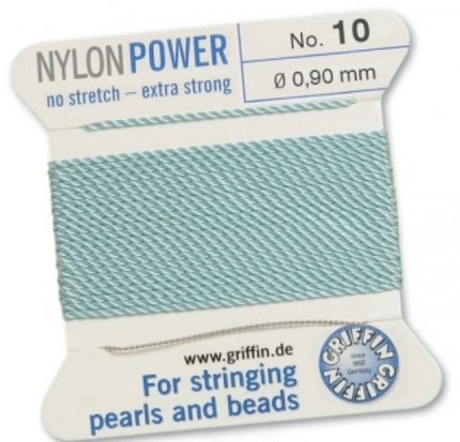 Nylon Bead Cord Turquoise #10 - Default Title