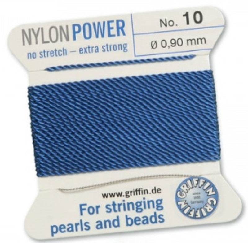 Nylon Bead Cord Blue #10 - Default Title