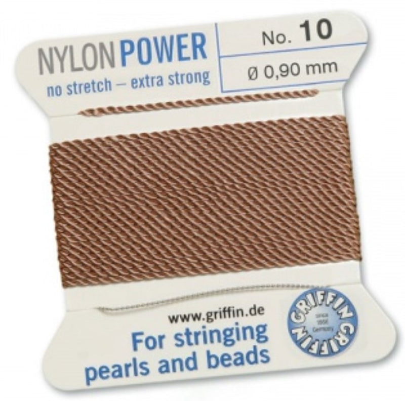 Nylon Bead Cord Cornelian #10 - Default Title