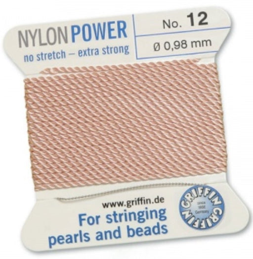 Nylon Bead Cord Pink #12 - Default Title