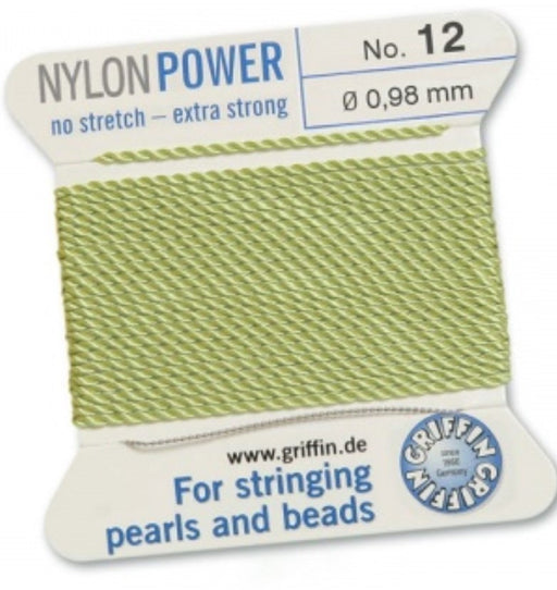 Nylon Bead Cord Jade #12 - Default Title