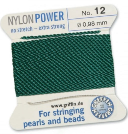 Nylon Bead Cord Green #12 - Default Title