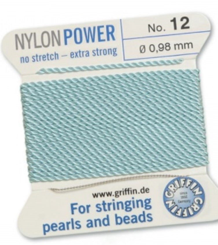 Nylon Bead Cord Turquoise #12 - Default Title