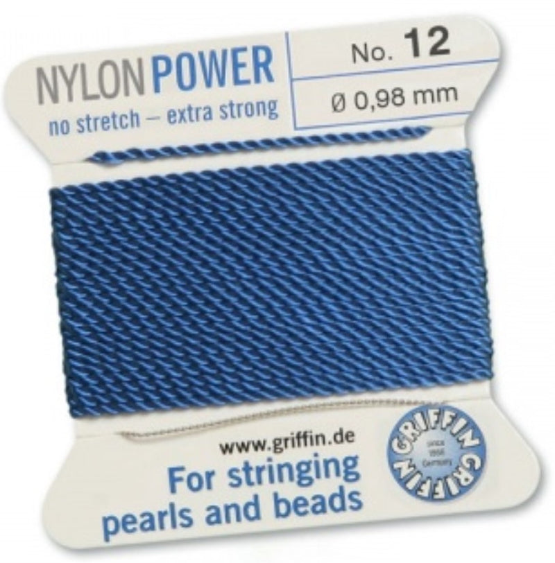 Nylon Bead Cord Blue #12 - Default Title
