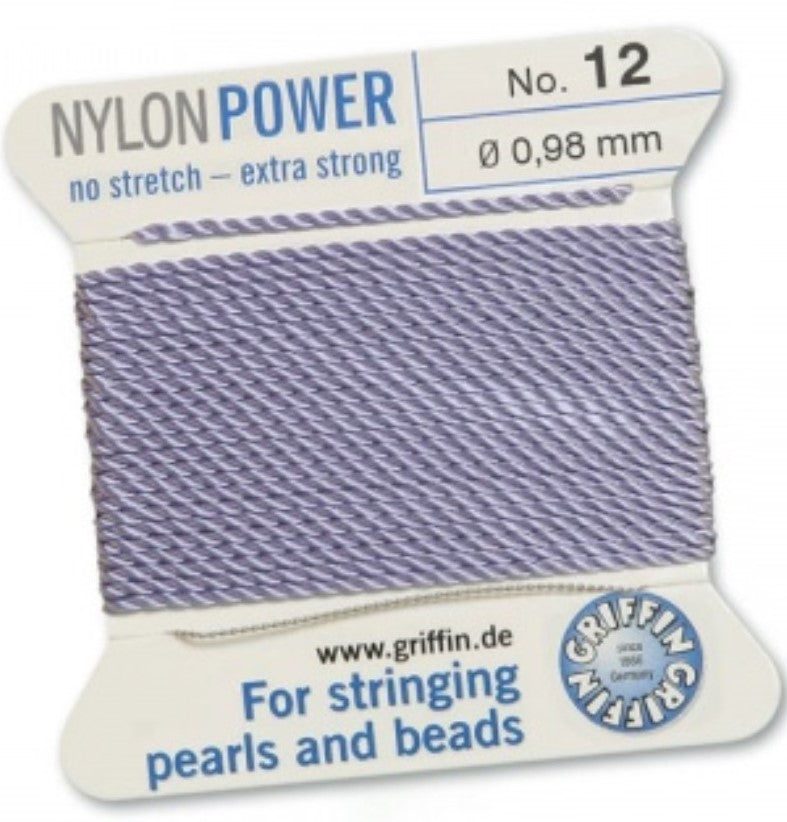 Nylon Bead Cord Lilac #12 - Default Title