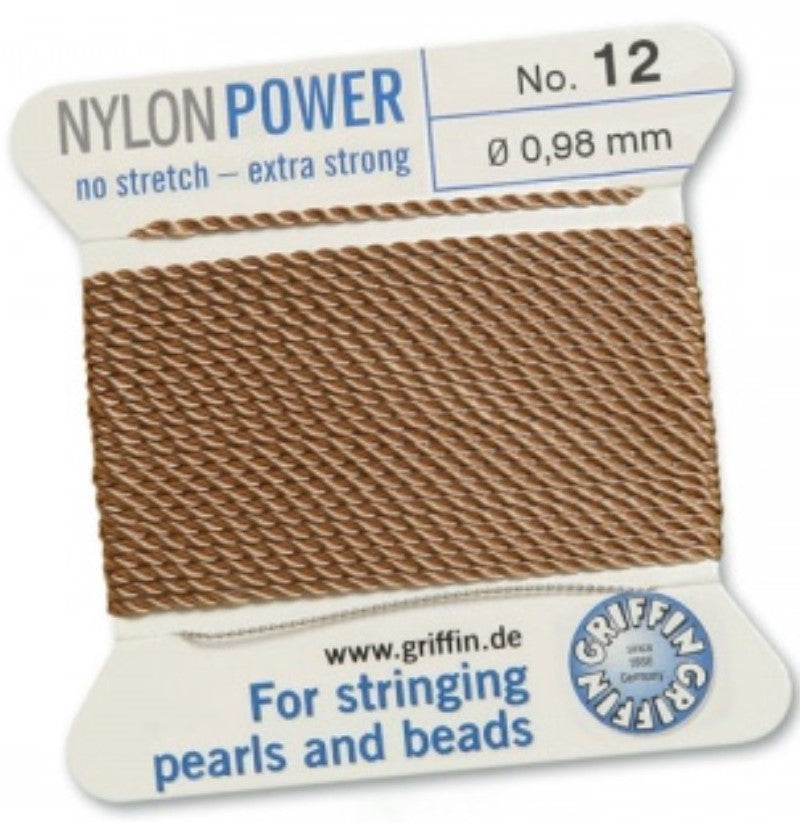 Nylon Bead Cord Cornelian #12 - Default Title