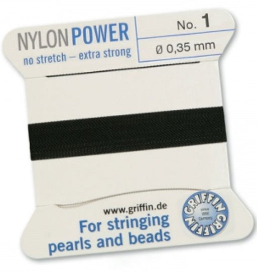 Nylon Bead Cord Black #1 - Default Title