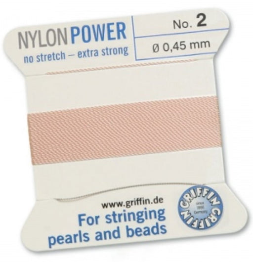 Nylon Bead Cord Pink #2 - Default Title
