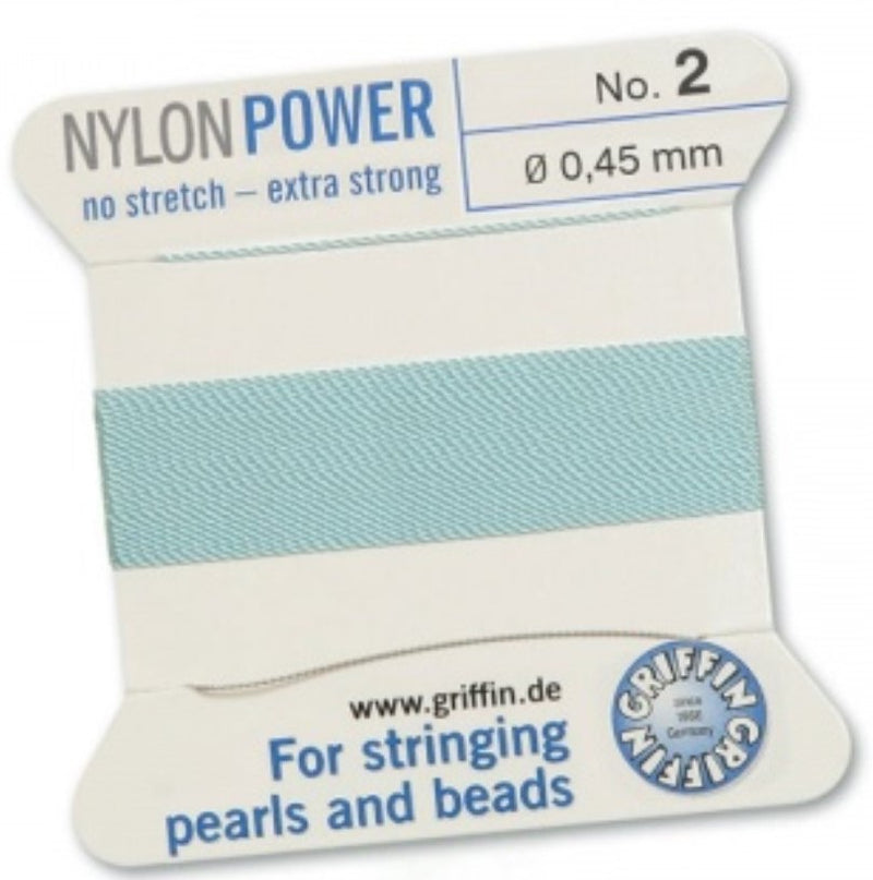 Nylon Bead Cord Turquoise #2 - Default Title