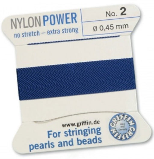 Nylon Bead Cord Dark Blue #2 - Default Title