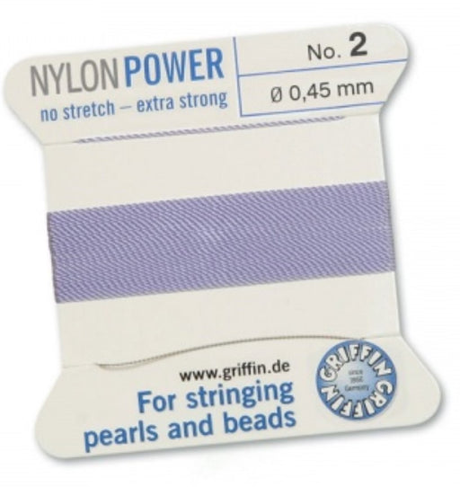 Nylon Bead Cord Lilac #02 - Default Title