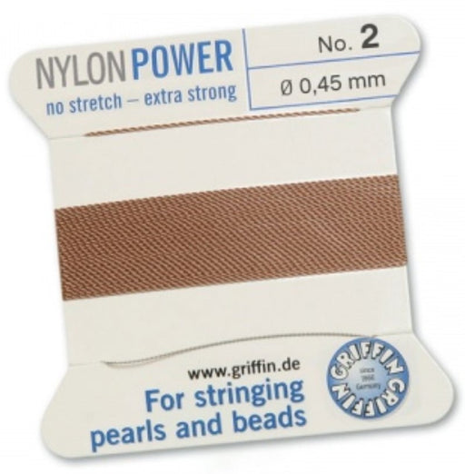 Nylon Bead Cord Cornelian #02 - Default Title