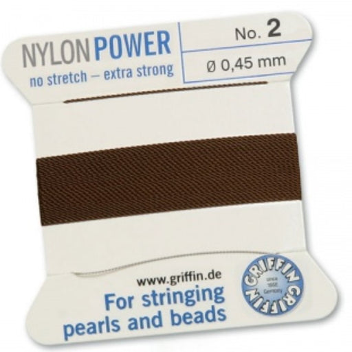 Nylon Bead Cord Brown #2 - Default Title