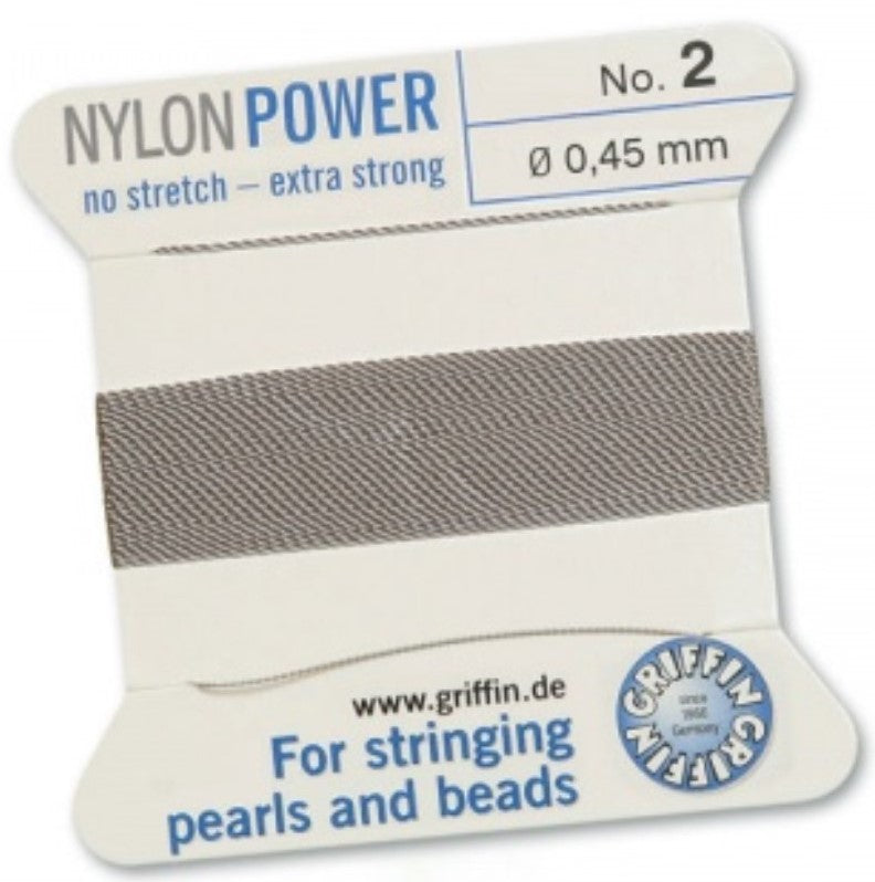 Nylon Bead Cord Gray #2 - Default Title