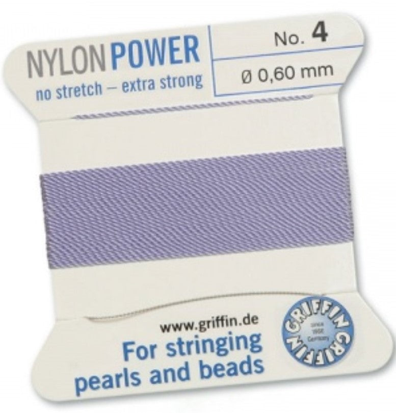 Nylon Bead Cord Lilac #04 - Default Title