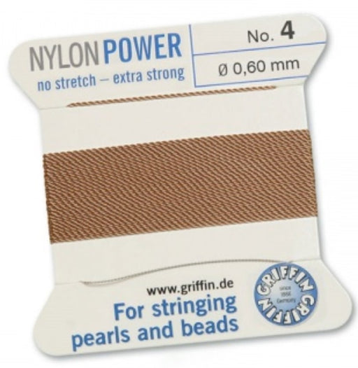 Nylon Bead Cord Cornelian #04 - Default Title