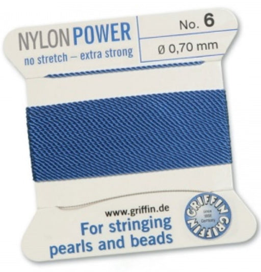 Nylon Bead Cord Blue #6 - Default Title