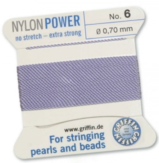 Nylon Bead Cord Lilac #06 - Default Title