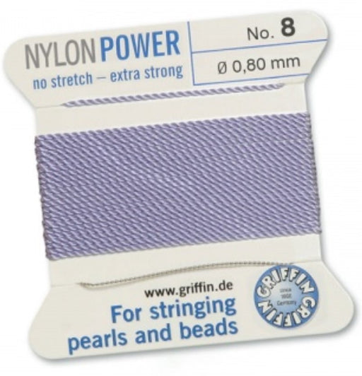 Nylon Bead Cord Lilac #08 - Default Title