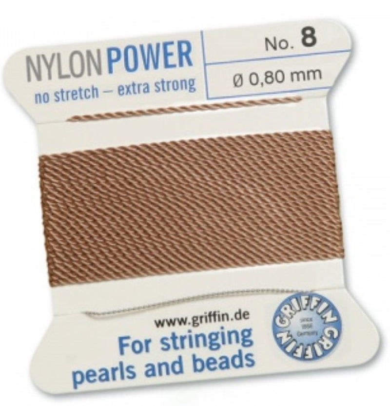 Nylon Bead Cord Cornelian #08 - Default Title