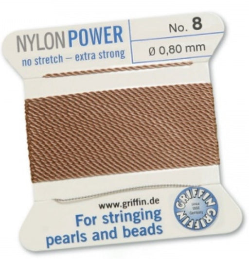 Nylon Bead Cord Cornelian #08 - Default Title