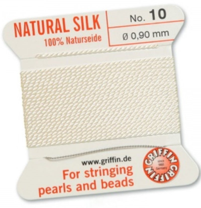 Silk Bead Cord White #10 - Default Title