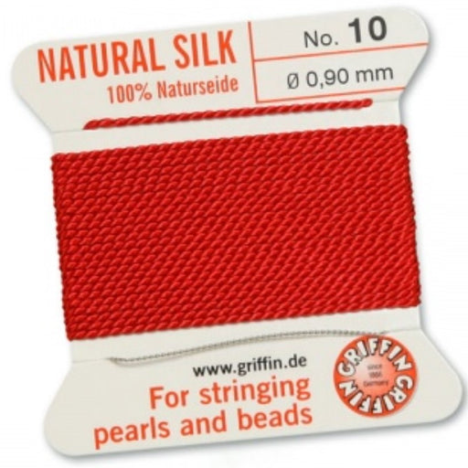 Silk Bead Cord Red #10 - Default Title