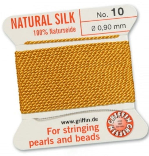 Silk Bead Cord Amber #10 - Default Title