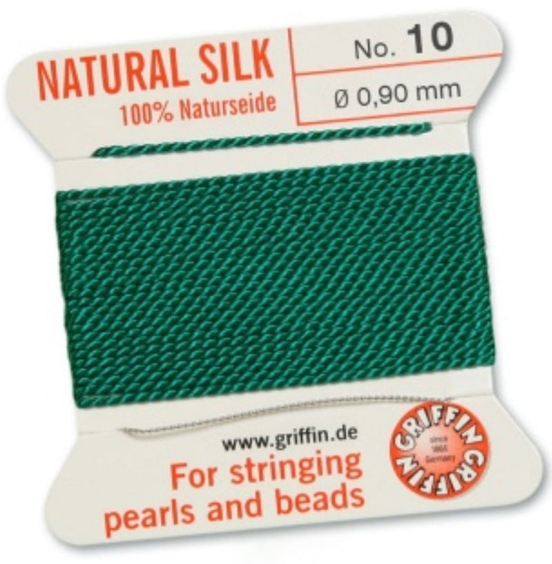 Silk Bead Cord Green #10 - Default Title