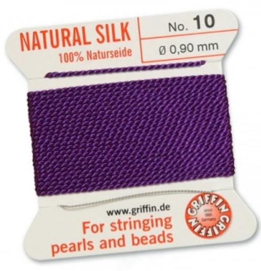 Silk Bead Cord Amethyst #10 - Default Title
