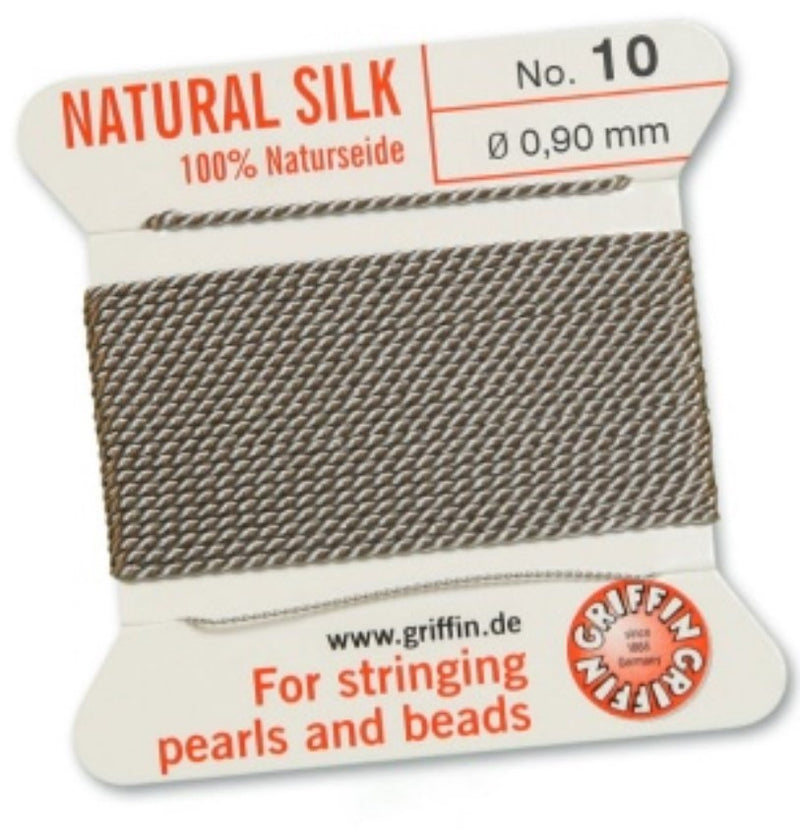 Silk Bead Cord Gray #10 - Default Title