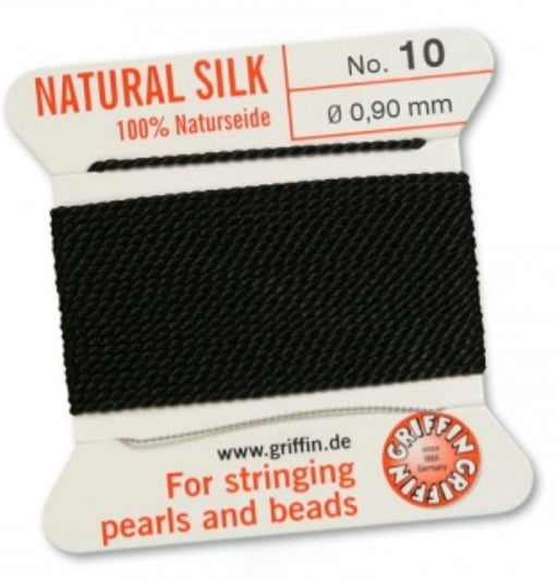 Silk Bead Cord Black #10 - Default Title