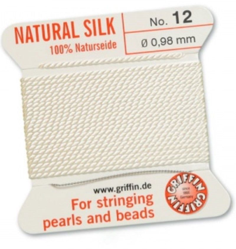 Silk Bead Cord White #12 - Default Title