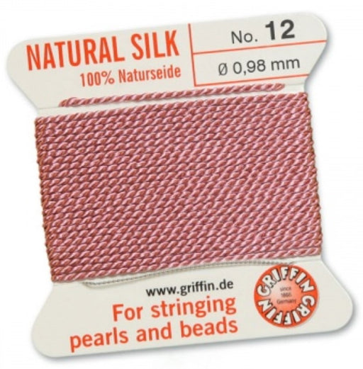 Silk Bead Cord Dark Pink #12 - Default Title