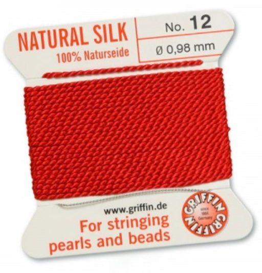Silk Bead Cord Red #12 - Default Title