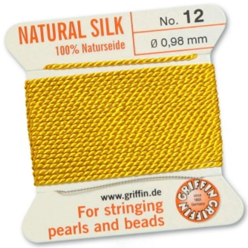 Silk Bead Cord Yellow #12 - Default Title