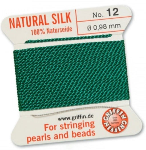 Silk Bead Cord Green #12 - Default Title