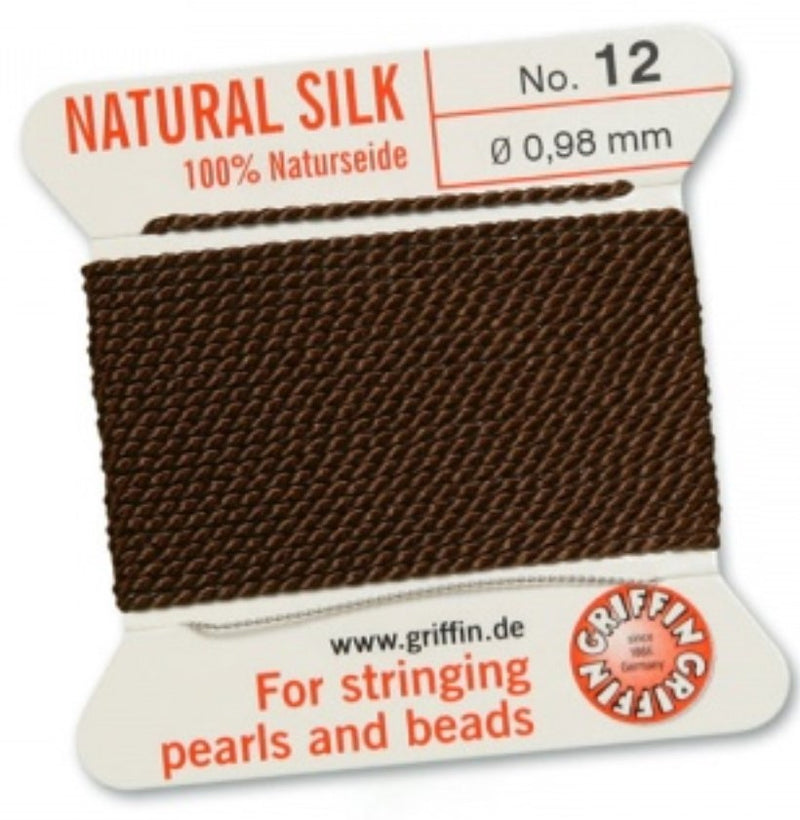 Silk Bead Cord Brown #12 - Default Title