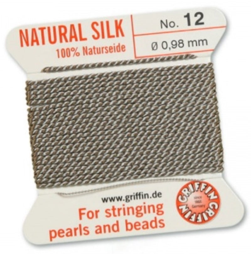 Silk Bead Cord Gray #12 - Default Title