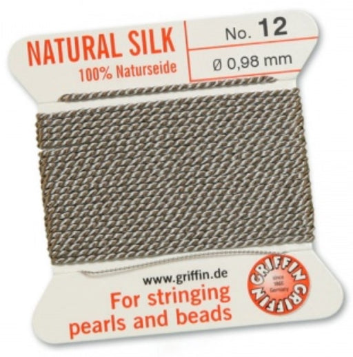 Silk Bead Cord Gray #12 - Default Title