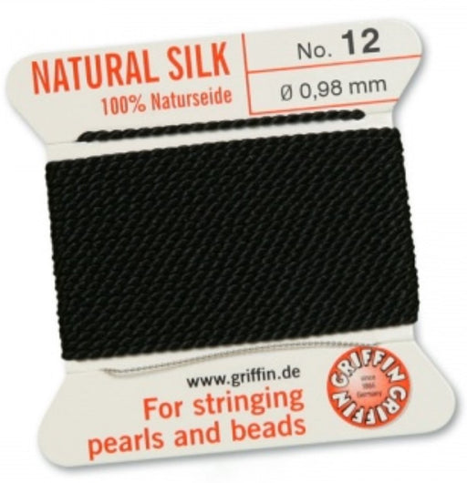 Silk Bead Cord Black #12 - Default Title